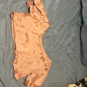 Pink Tye Dye Crop Top